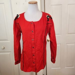 Vintage Sas'sa Western Tie Up Back Shirt